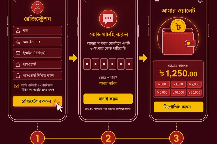 Jaya9 অ্যাকাউন্ট নিবন্ধন ধাপগুলো দেখানো স্ক্রিনশট
